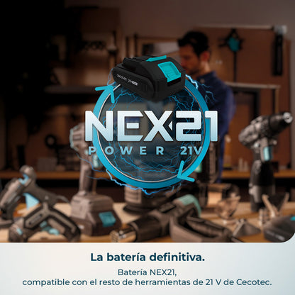 Cecotec Cortacésped de Batería Terrenator E1 Liberty con Motor Brushless y Ancho de Corte de 32 cm