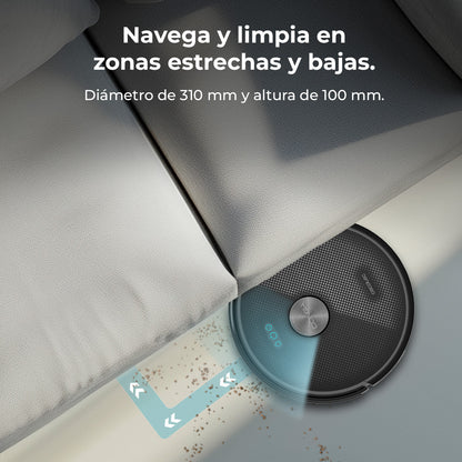 Cecotec Conga M50 Robot Aspirador Láser Mapa Interactivo Limpieza Personalizada Inteligente