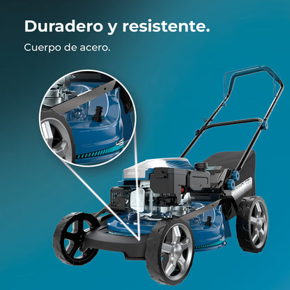 Cecotec Cortacésped de Gasolina Terrenator 3200 46 Z Total Motor 144 cc 2.4 kW 3.2 CV Altura Ztech