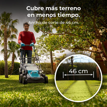Cecotec Cortacésped Eléctrico Terrenator 460 Flex Z Auto 2000 W Propulsión Automática Para Facilitar Trabajos