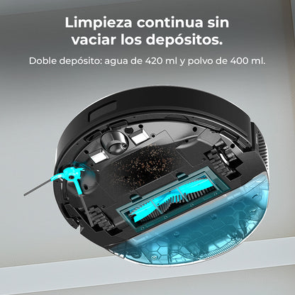 Cecotec Conga M50 Robot Aspirador Láser Mapa Interactivo Limpieza Personalizada Inteligente