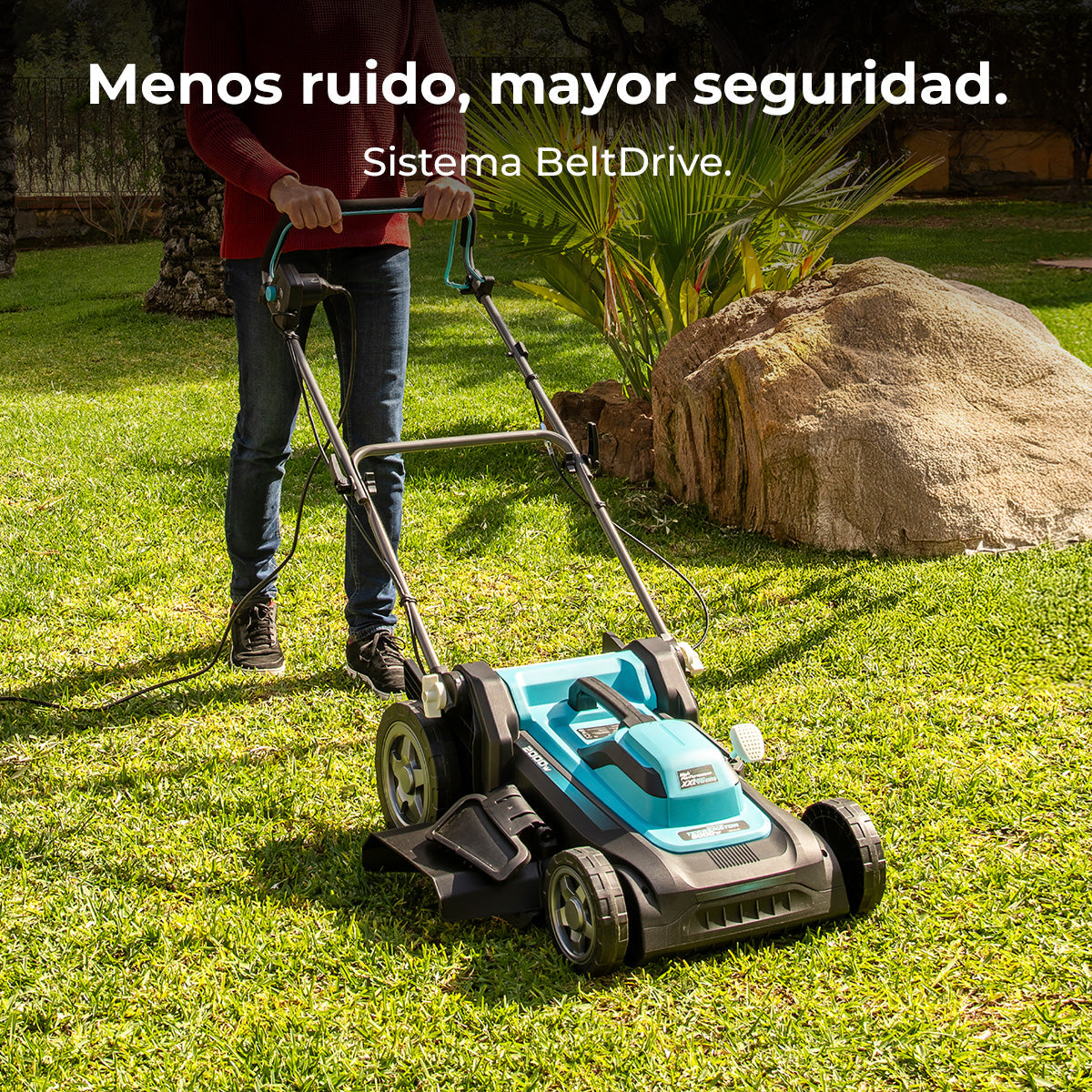 Cecotec Cortacésped Eléctrico Terrenator 460 Flex Z Auto 2000 W Propulsión Automática Para Facilitar Trabajos