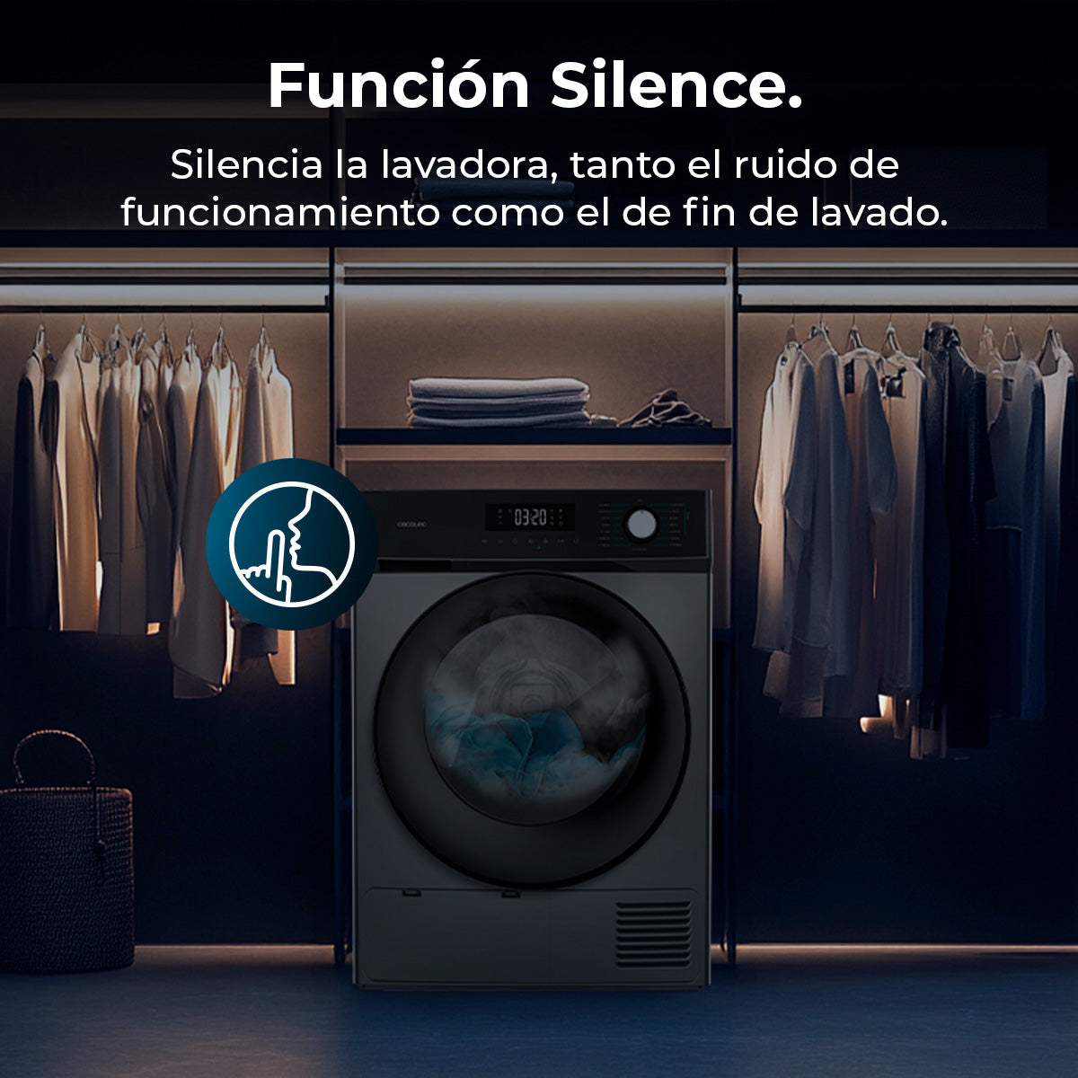 Cecotec Bolero Dresscode Dry 8330 Steel Secadora De Ropa Con Bomba De Calor 8 Kg