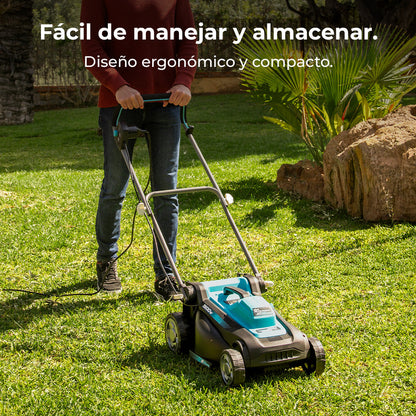 Cecotec Cortacésped Eléctrico Terrenator 360 Flex Z 1500 W Sistema Z Tech Altura Centralizada