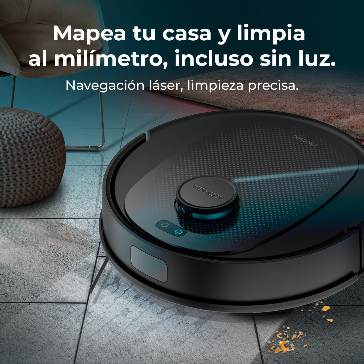 Cecotec Conga 7690 Immortal Max Home M Robot Aspirador Con Navegación Láser Y 5000 Pa
