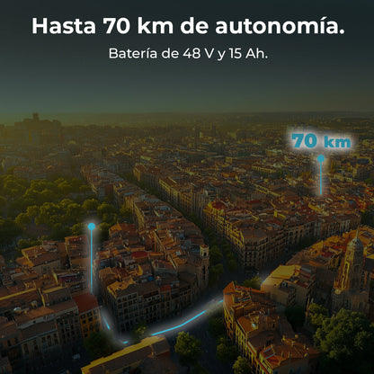 Cecotec Bongo V70 Conectado Patinete Eléctrico 1500 W Potente Tracción Trasera Con Pendientes Hasta 25 Por Ciento