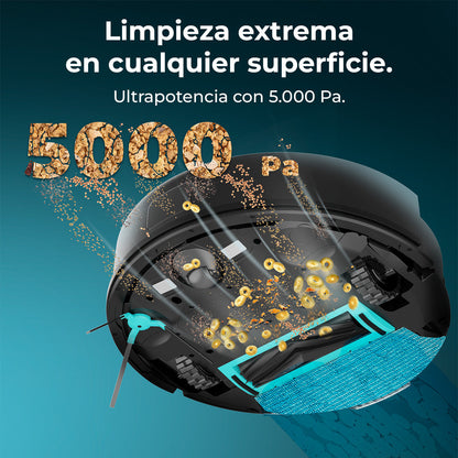 Cecotec Conga 7690 Immortal Max Home M Robot Aspirador Con Navegación Láser Y 5000 Pa
