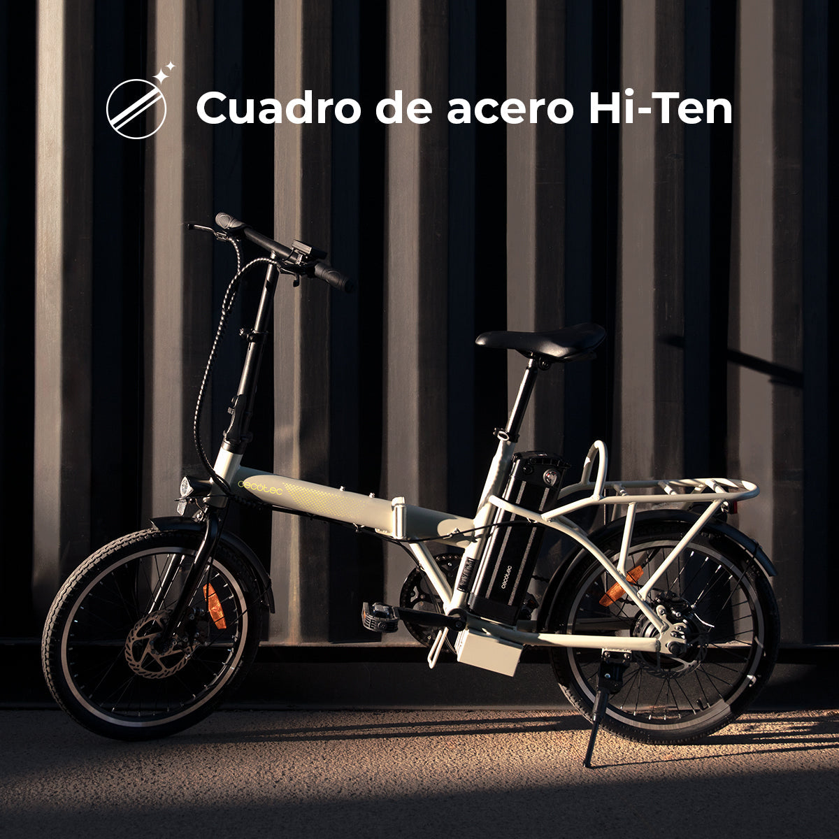 Cecotec Bicicleta Eléctrica Flexy 250W, 35 km autonomía, Batería extraíble 270Wh, Ruedas 20 pulgadas, Velocidad 25 km/h