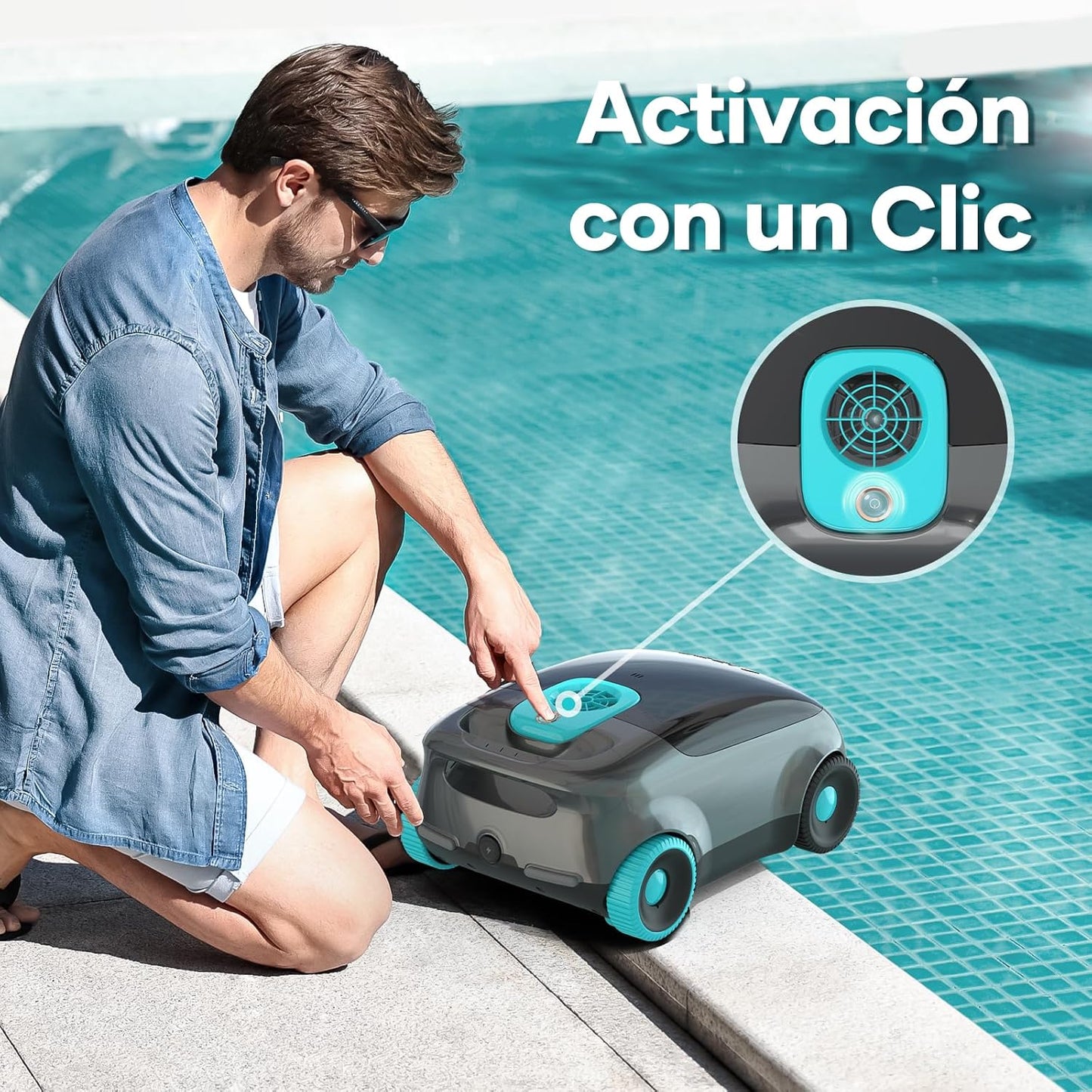 Aiper Scuba E1 Robot Limpiafondos de piscina de batería sin cable