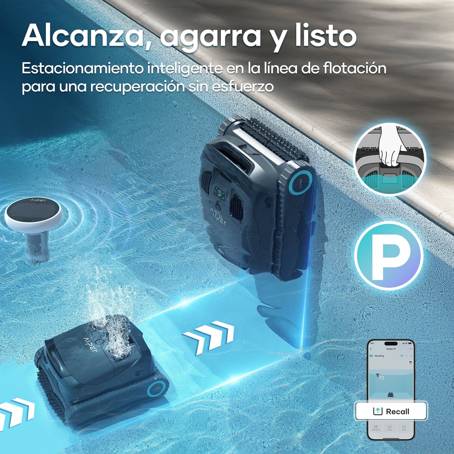 Aiper X1  Robot Limpiafondos de piscina de batería sin cable