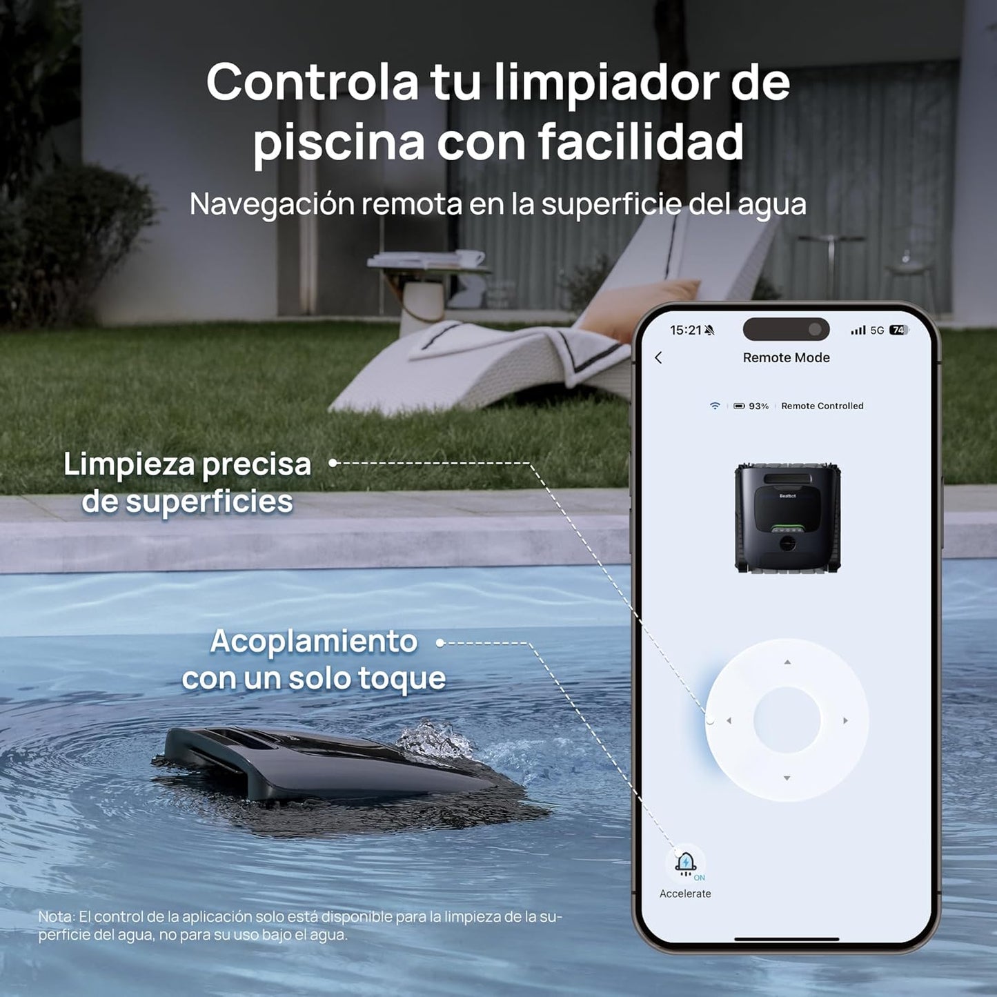 Beatbot AquaSense 2 Ultra Robot limpiafondos sin cable para piscina