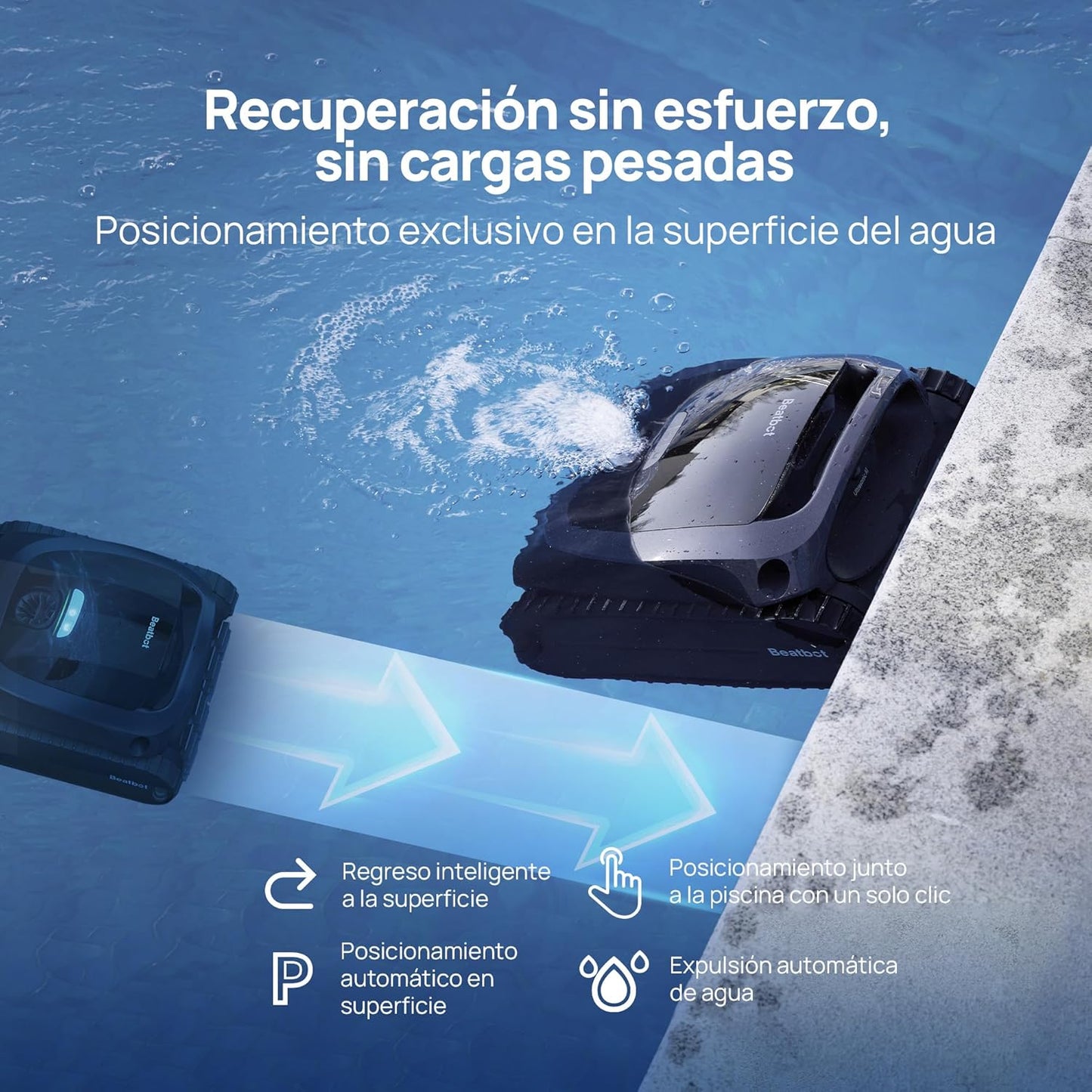 Beatbot AquaSense 2 Robot limpiafondos sin cable para piscina