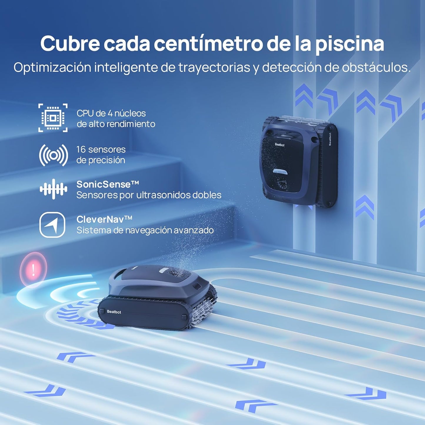 Beatbot AquaSense 2 Robot limpiafondos sin cable para piscina