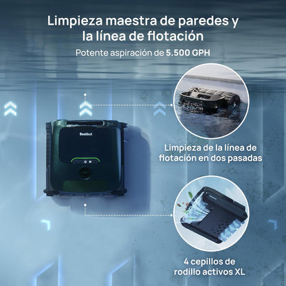 Beatbot AquaSense 2 Pro Robot limpiafondos sin cable para piscina