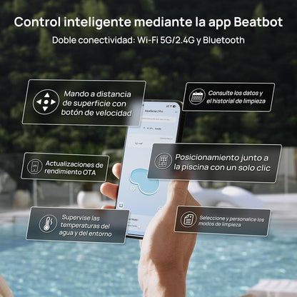 Beatbot AquaSense 2 Pro Robot limpiafondos sin cable para piscina