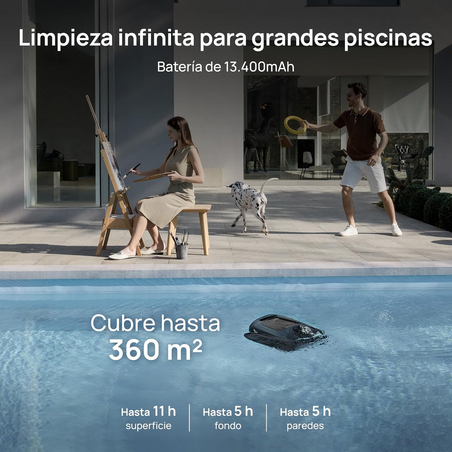 Beatbot AquaSense 2 Pro Robot limpiafondos sin cable para piscina