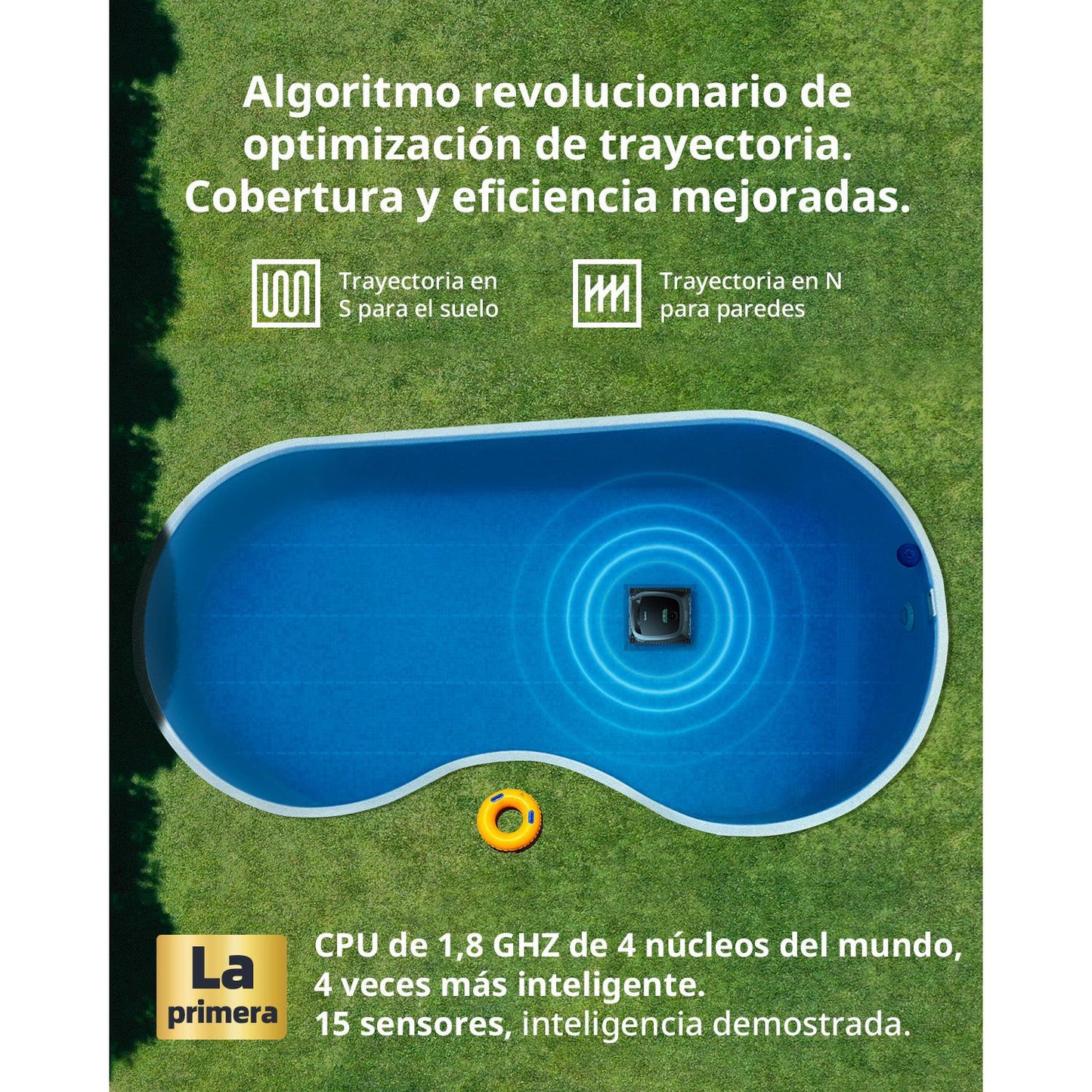 Beatbot AquaSense Robot limpiafondos sin cable para piscina
