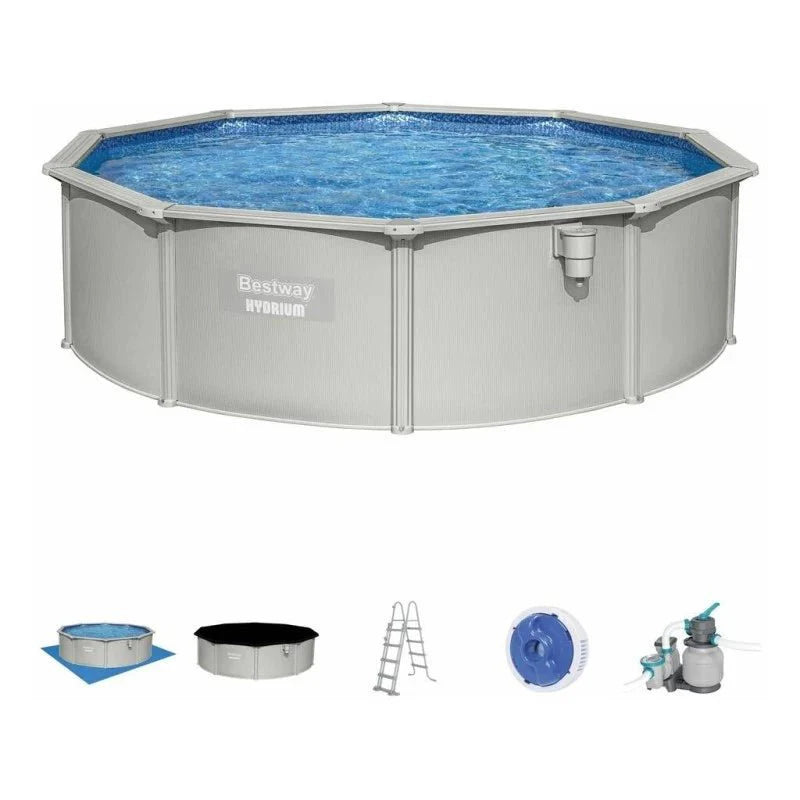 Bestway – Piscina circular elevada de acero Hydrium (457 × 122 cm)