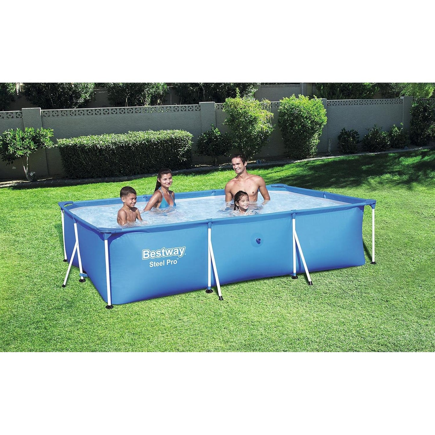 Bestway – Steel Pro piscina desmontable rectangular (300 × 201 × 66 cm)