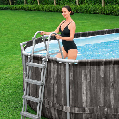 Bestway – Power Steel piscina desmontable ovalada (610 x 366 x 122 cm)