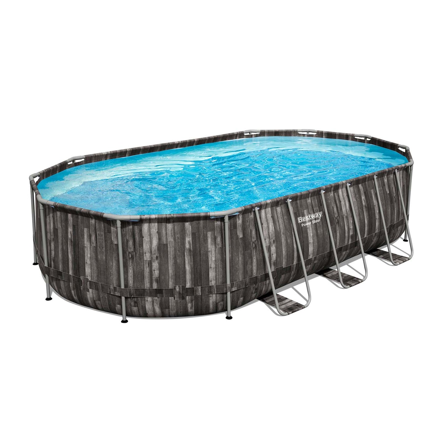 Bestway – Power Steel piscina desmontable ovalada (610 x 366 x 122 cm)