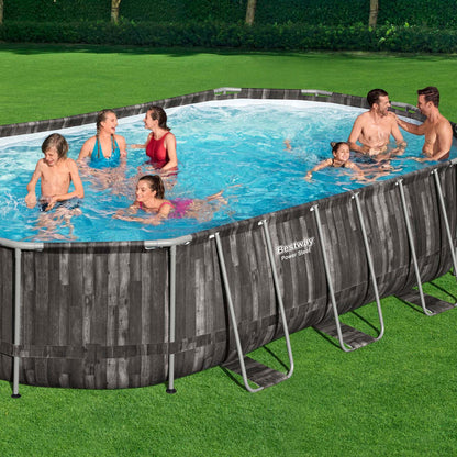 Bestway – Power Steel piscina desmontable ovalada (610 x 366 x 122 cm)