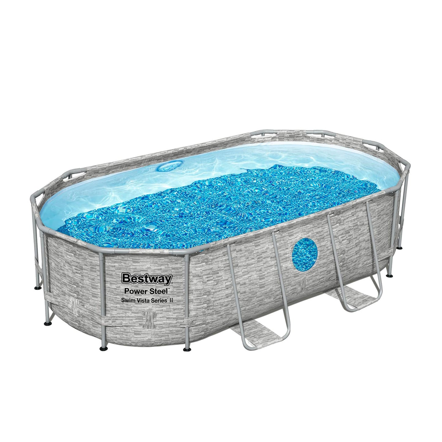 Bestway – Power Steel piscina desmontable ovalada (427 x 250 x 100 cm)