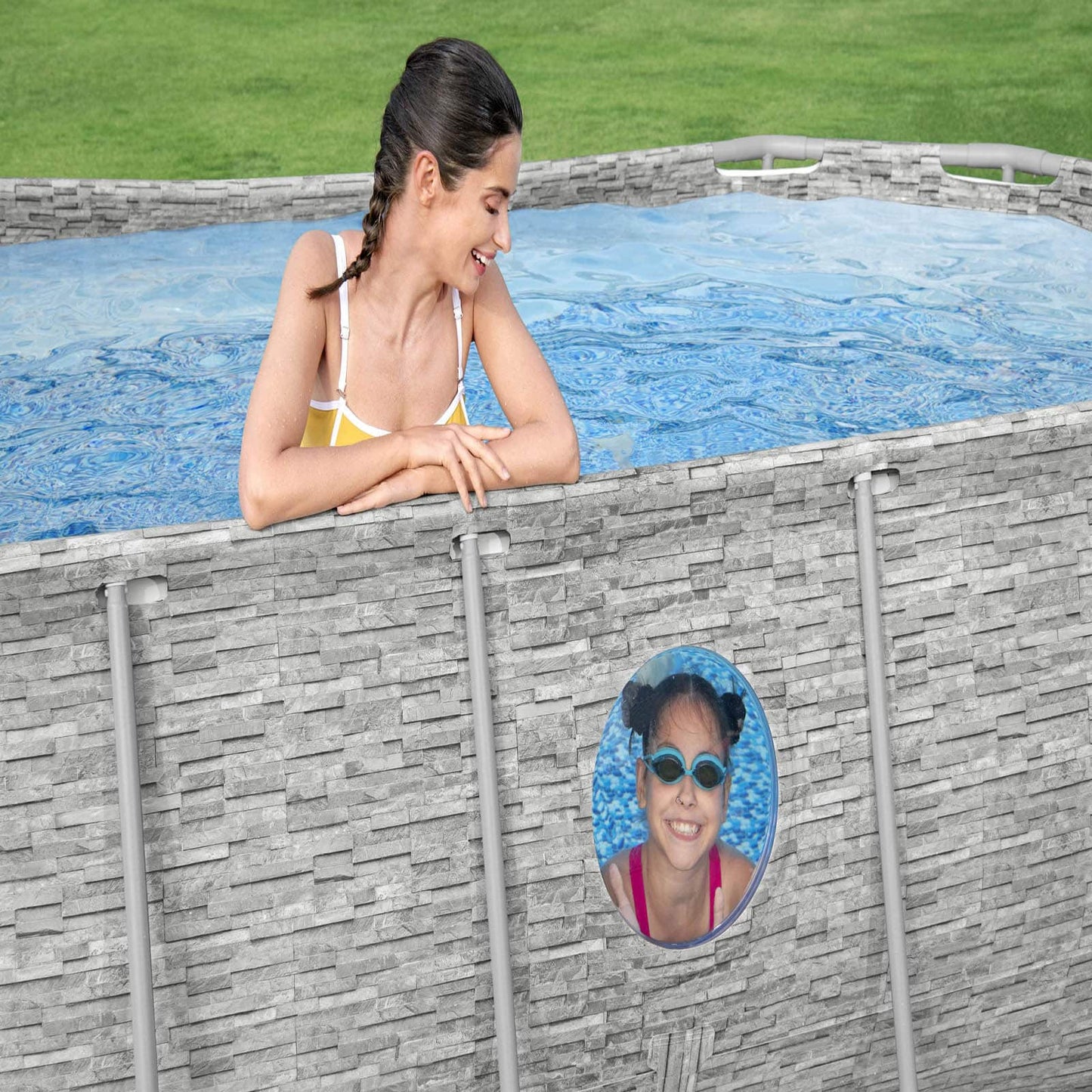 Bestway – Power Steel piscina desmontable ovalada (427 x 250 x 100 cm)