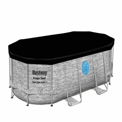 Bestway – Power Steel piscina desmontable ovalada (549 x 341 x 122 cm)