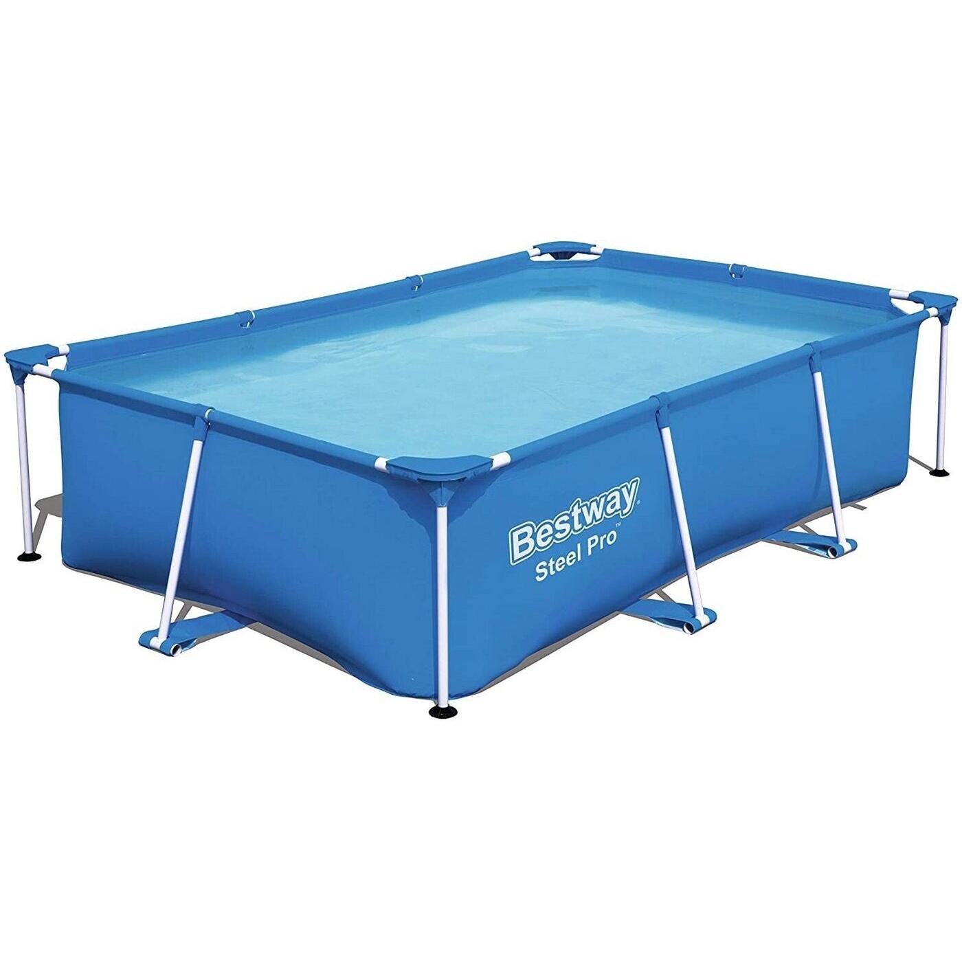Bestway – Steel Pro piscina desmontable rectangular (221 × 150 × 43 cm)