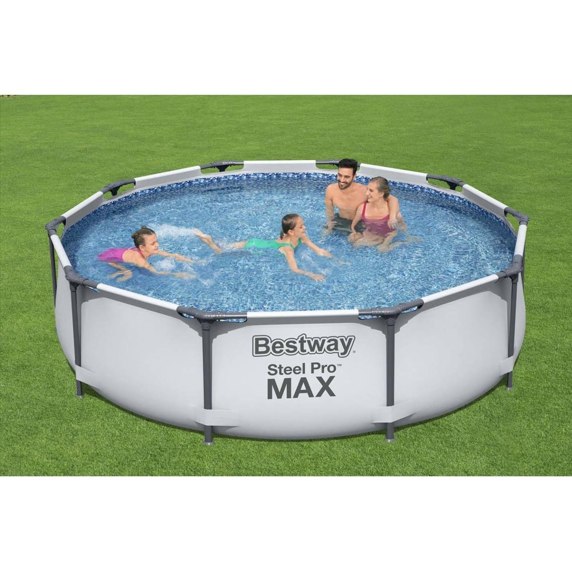 Bestway – Steel Pro Max piscina desmontable circular (366 × 100 cm)