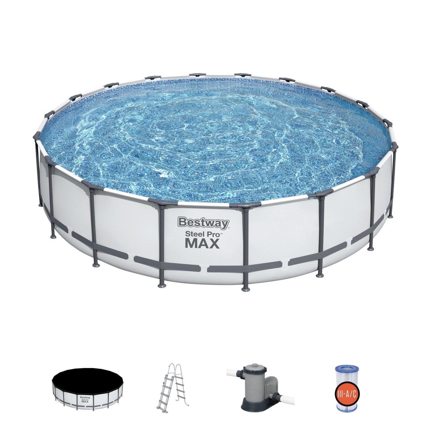 Bestway - Steel Pro Max piscina desmontable circular (549 x 122 cm)
