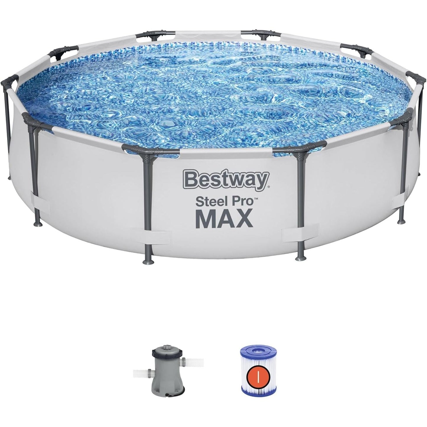 Bestway – Steel Pro Max piscina desmontable circular (305 × 76 cm)