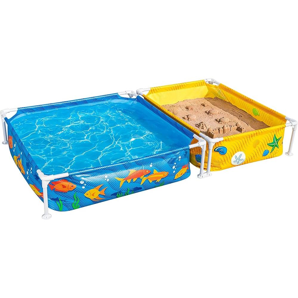 Bestway - Steel Pro piscina desmontable rectangular (213 x 122 x 30,5 cm)