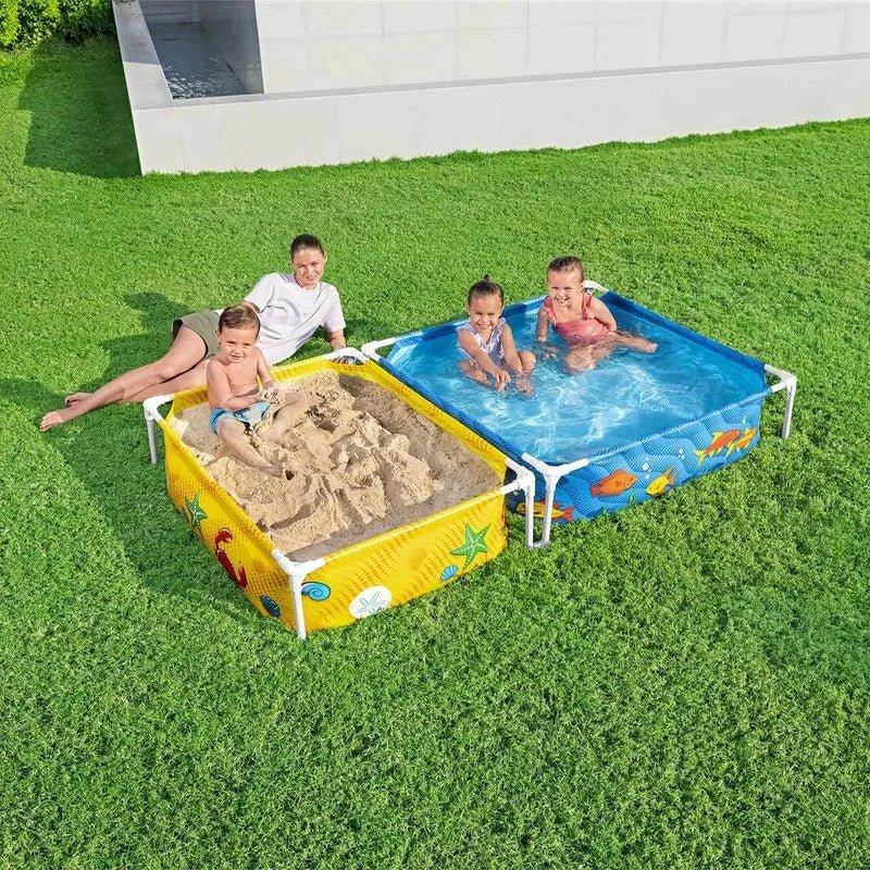 Bestway - Steel Pro piscina desmontable rectangular (213 x 122 x 30,5 cm)