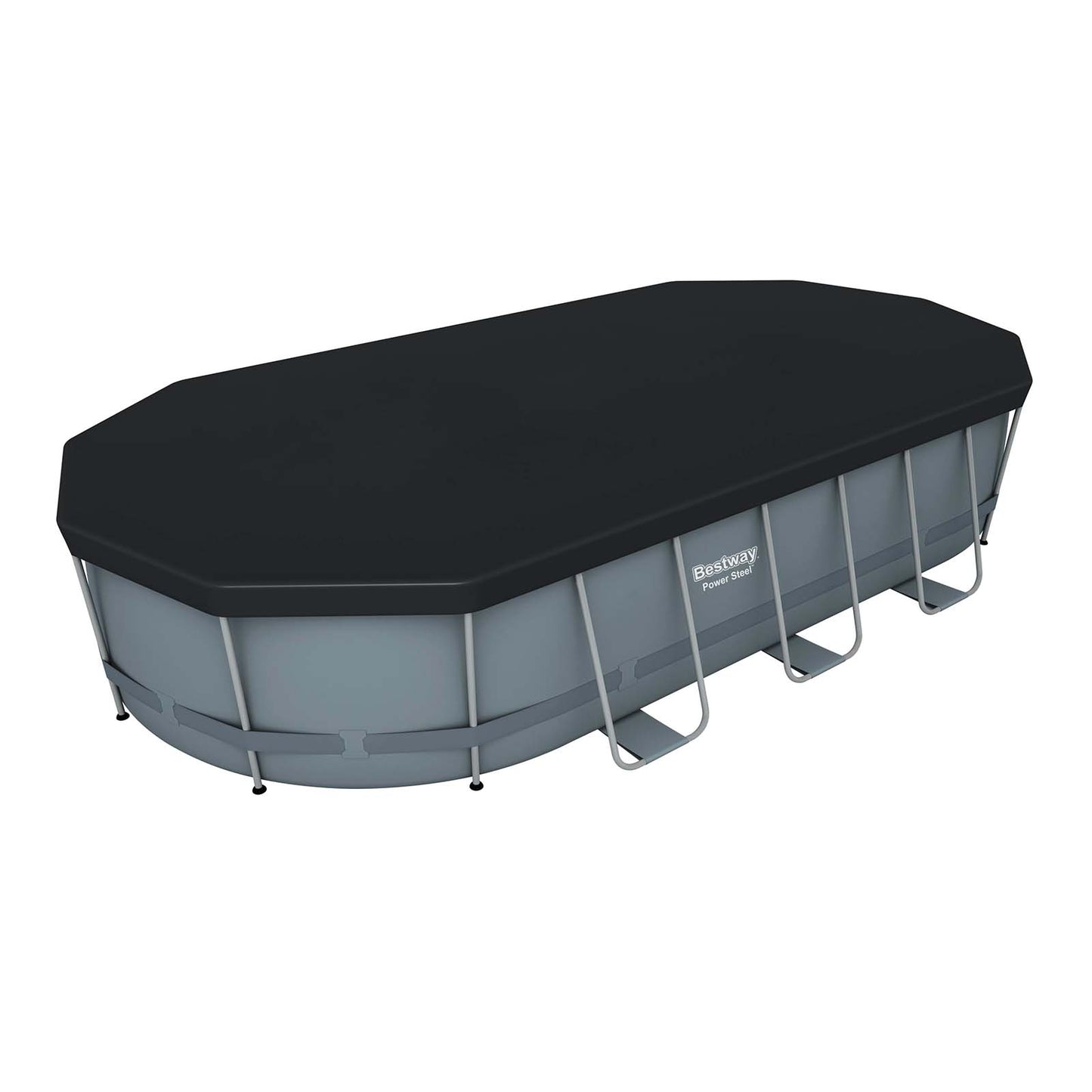 Bestway – Power Steel piscina desmontable ovalada (549 × 274 × 122 cm)
