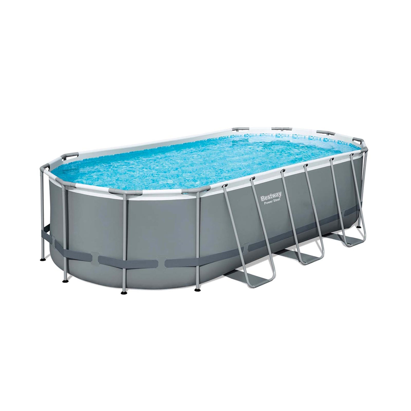 Bestway – Power Steel piscina desmontable ovalada (549 × 274 × 122 cm)
