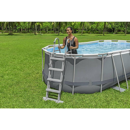 Bestway – Power Steel piscina desmontable ovalada (549 × 274 × 122 cm)