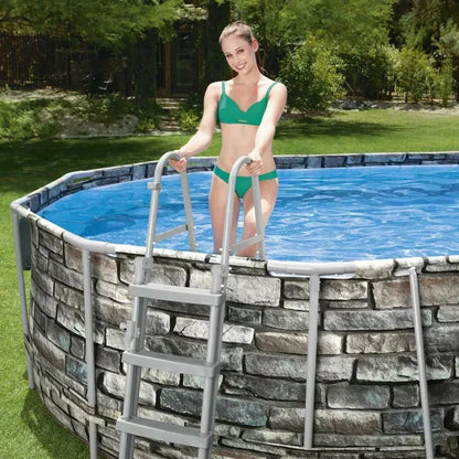 Bestway – Power Steel piscina desmontable ovalada (610 × 366 × 122 cm)