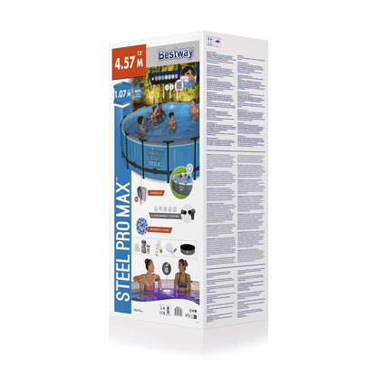 Bestway – Steel Pro Max piscina desmontable circular (457 × 107 cm)