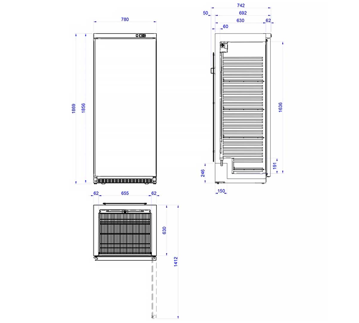 Armario de refrigeración APS-651-C EDENOX