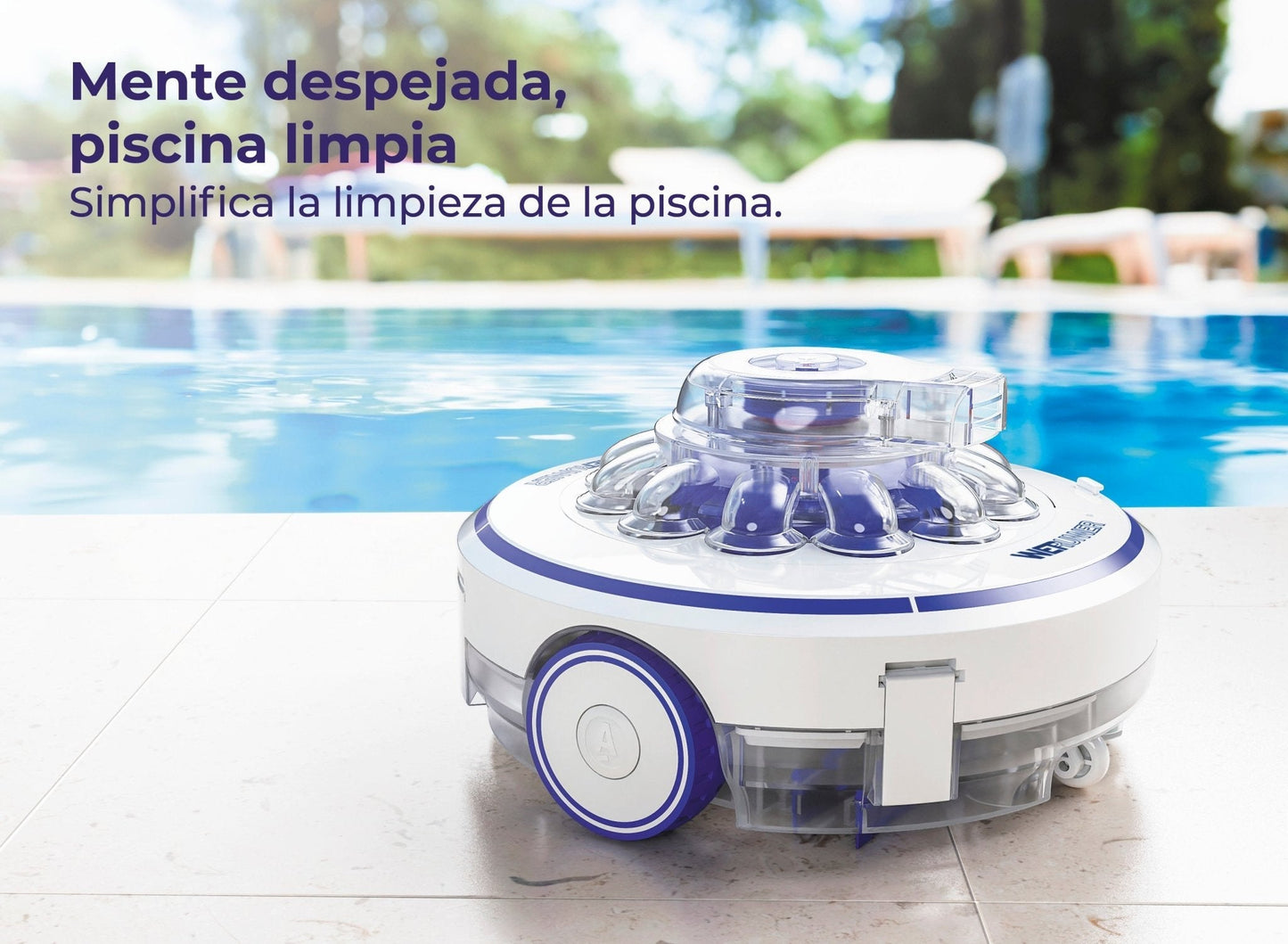GRE - Wet Runner Limpiafondos piscina bateria sin cable RBR60