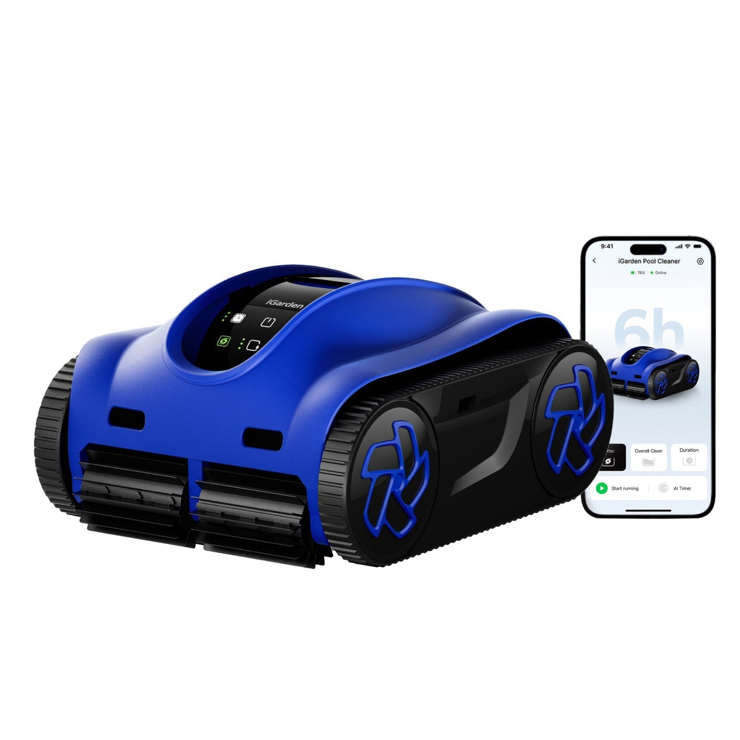 iGarden K60 robot limpiafondos de piscina sin cable automático
