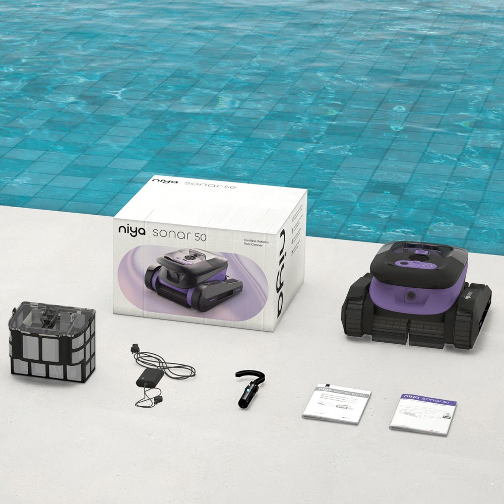 Dolphin Niya Sonar 50 - Robot limpiafondos sin cable para piscina