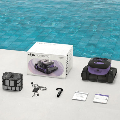Dolphin Niya Sonar 50 - Robot limpiafondos sin cable para piscina