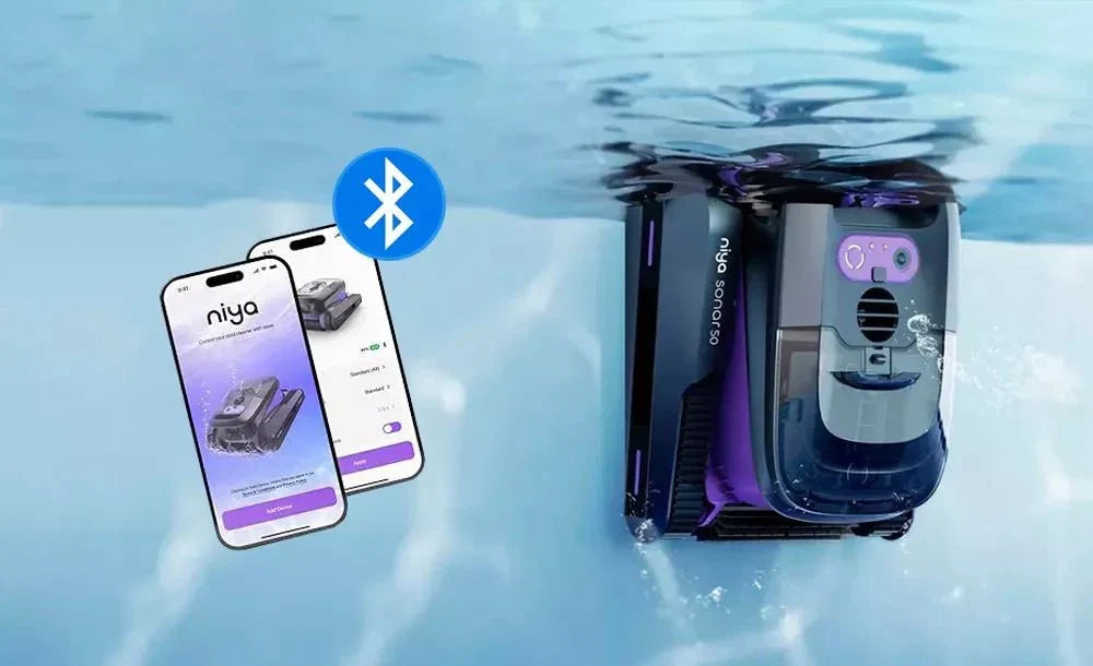 Dolphin Niya Sonar 50 - Robot limpiafondos sin cable para piscina