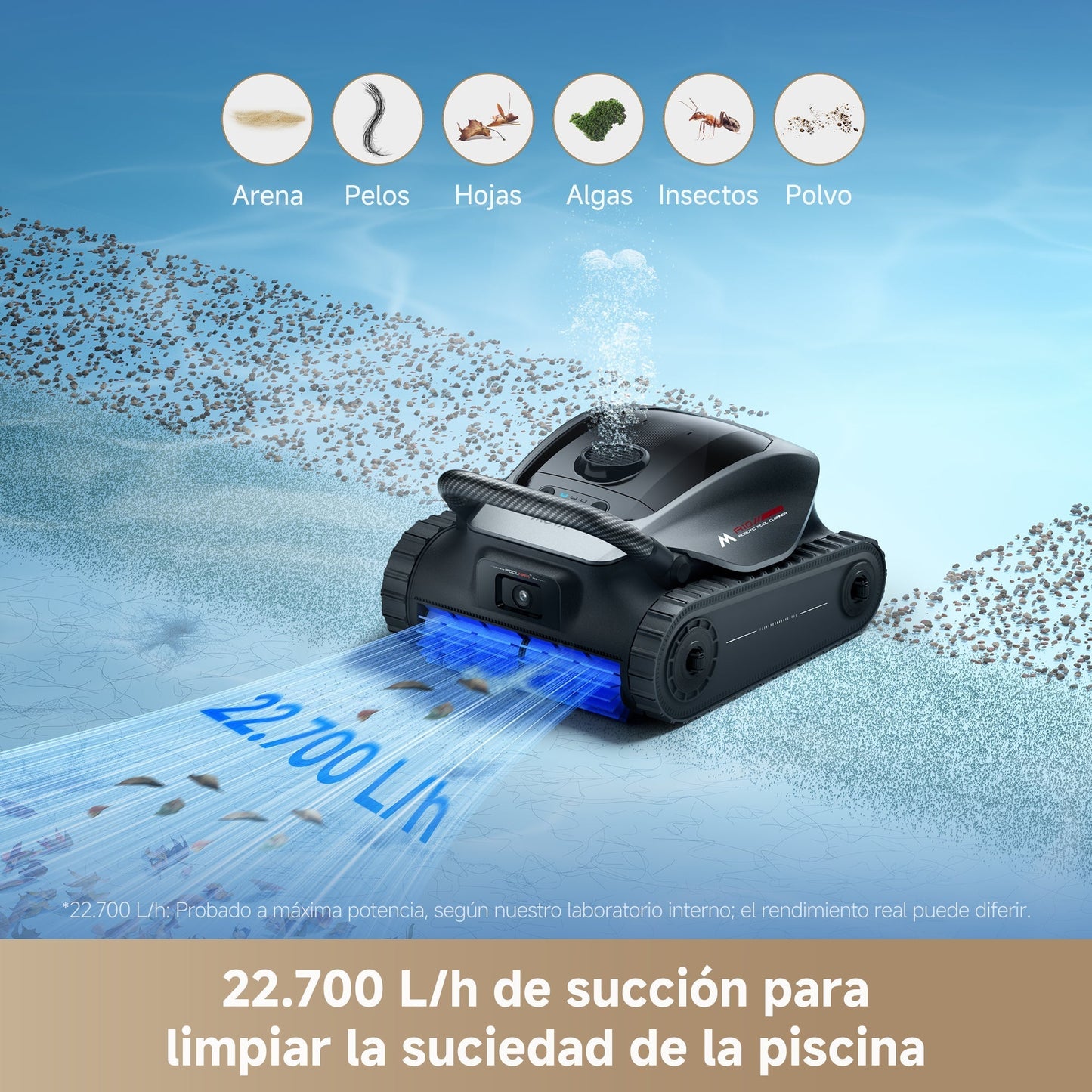 Mova - Diver A10 Robot Limpiafondos de piscina de batería sin cable