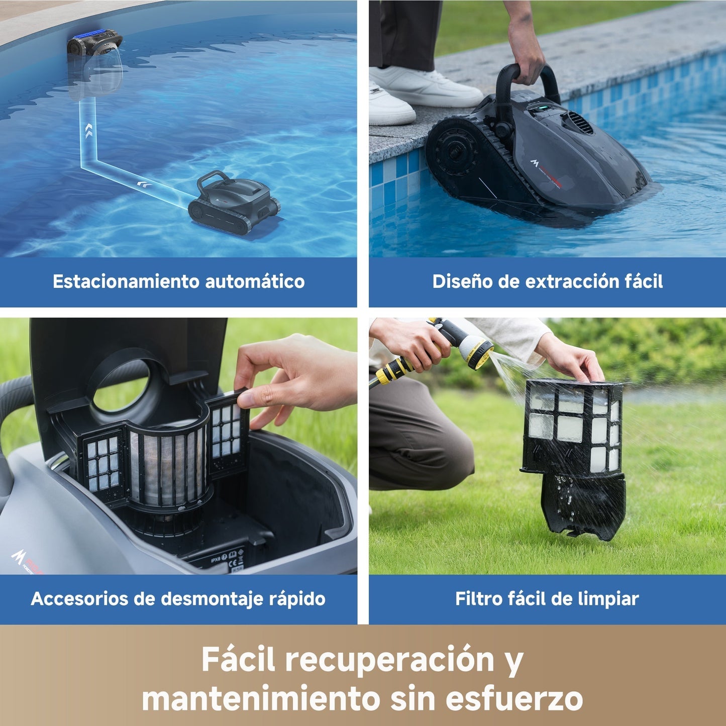 Mova - Diver A10 Robot Limpiafondos de piscina de batería sin cable