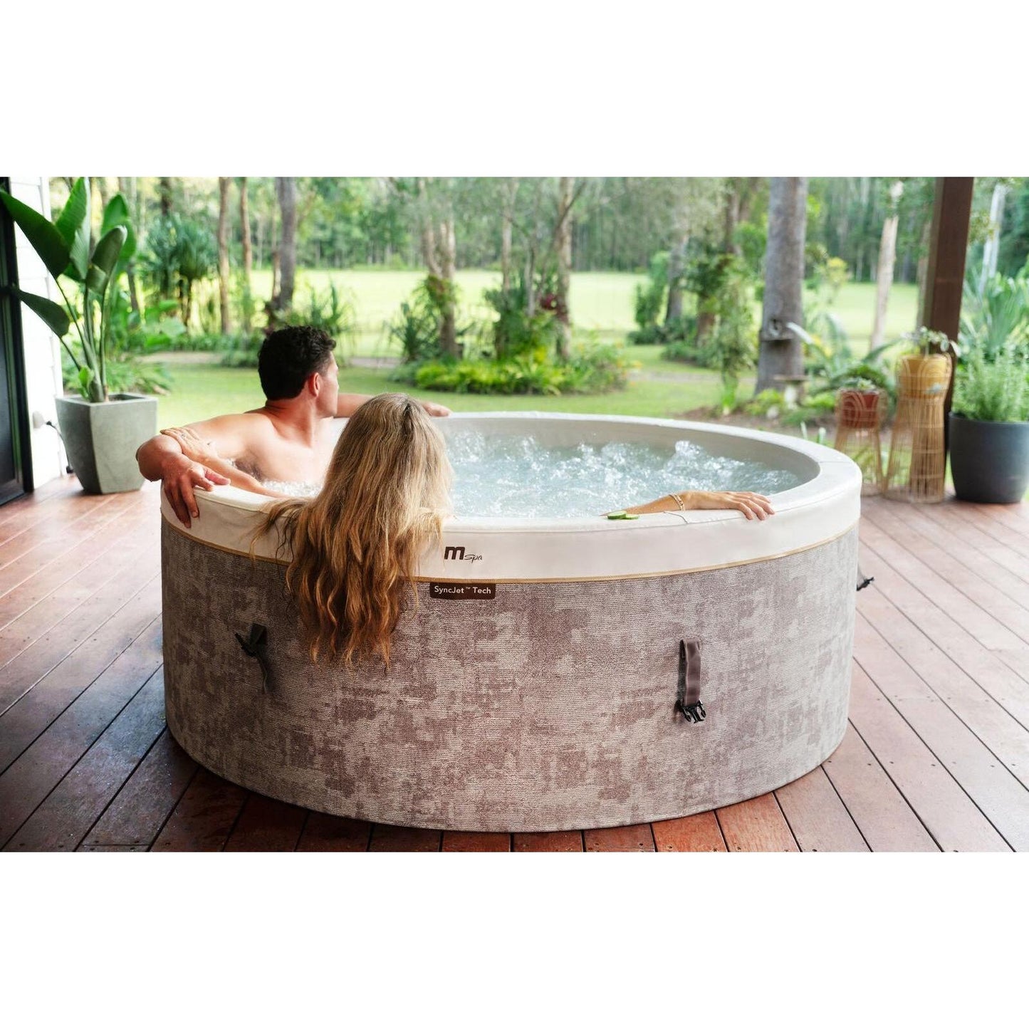 MSpa - Spa hinchable semirrígido circular Cocoon-Eco 4–6 personas