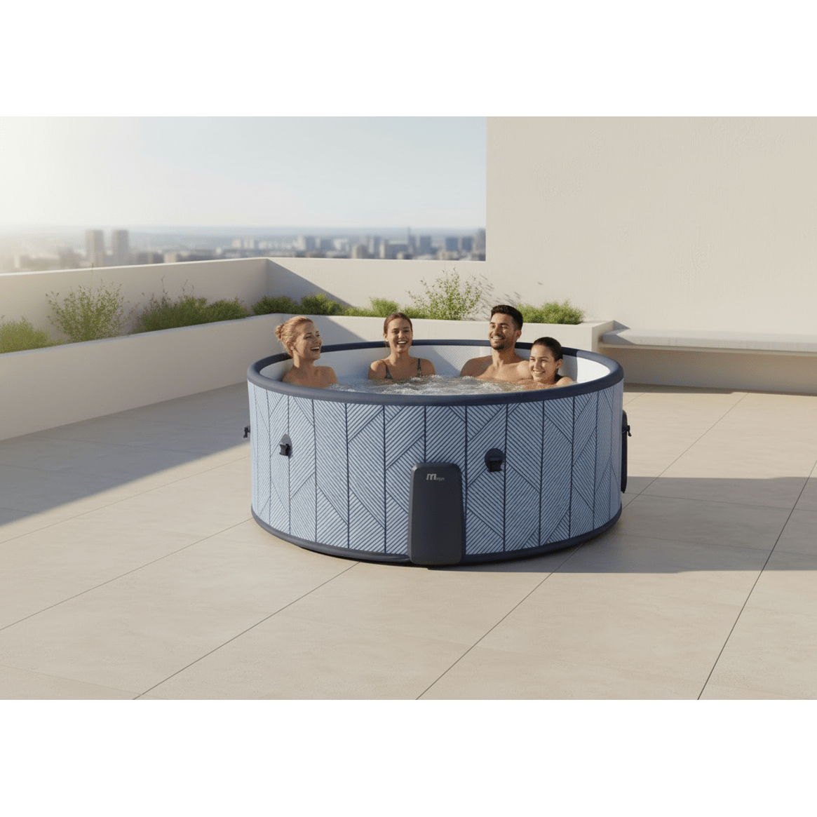 MSpa Spa hinchable semirrígido circular Tidal 4–6 personas